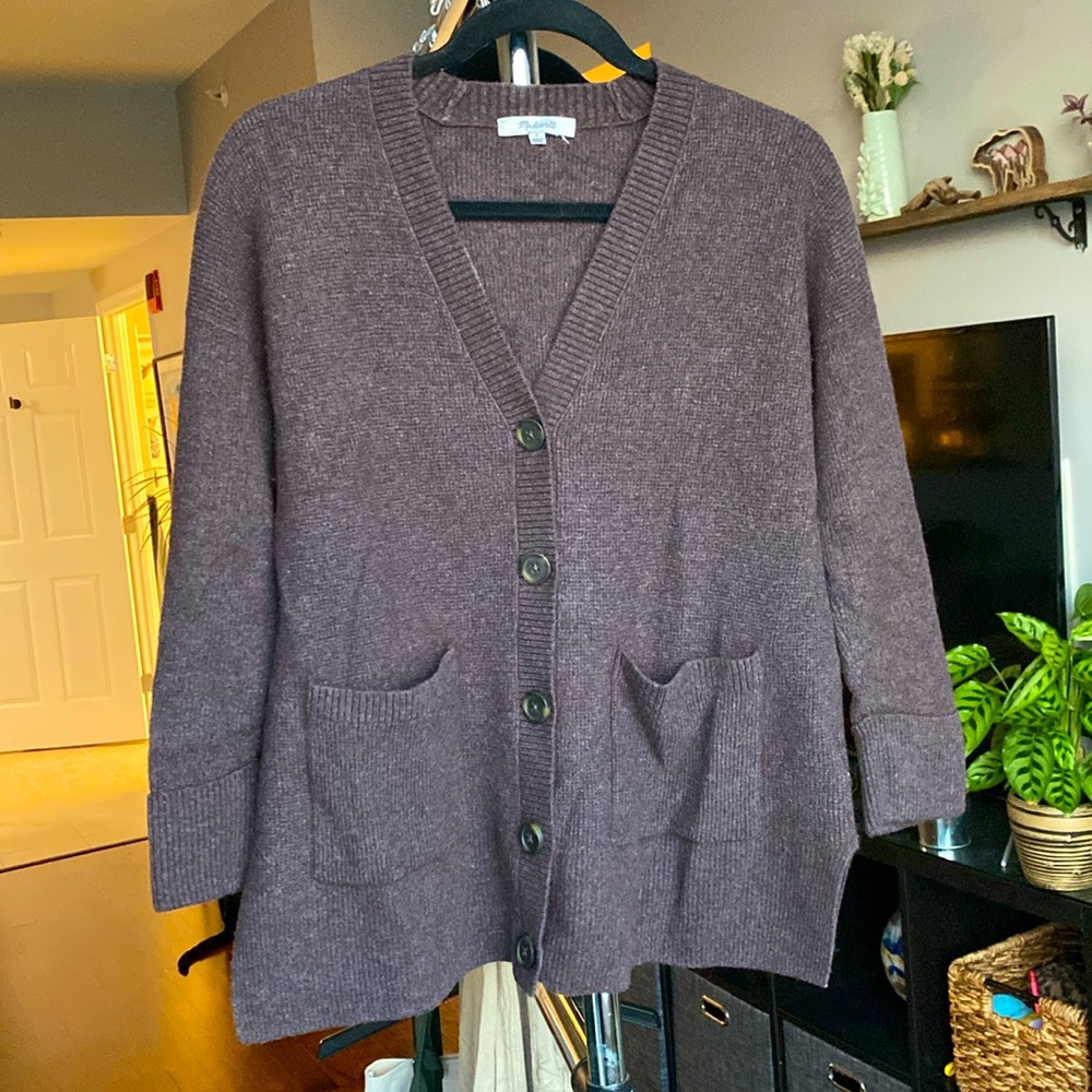 Madewell brown cardigan